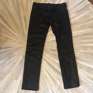 Black pleather leggings size large